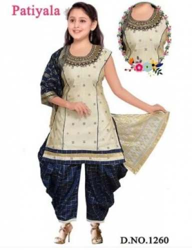 Festival Wear Patiala Dress for Kids Girls by Kumar And Company