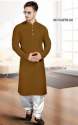 Cotton Olive Green Kurta For Men 