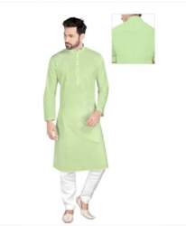Pastel green colour cotton kurta