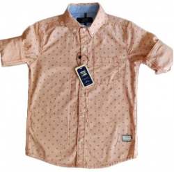 Dotted Printed Cotton Kids Shirt 