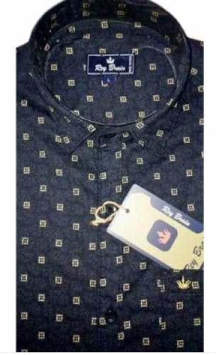 Fancy Blue Printed mens Shirt  by Shree Fashion