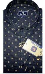 Fancy Blue Printed mens Shirt 