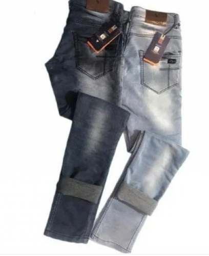 Skin Fit Denim Dobby Jeans  by South Zone Apparels