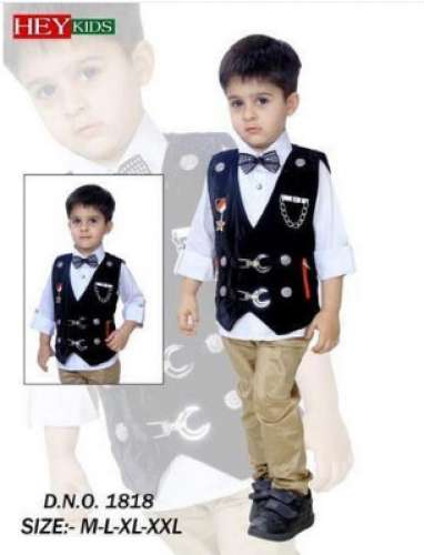 Kids party Wear 3pc Suit by Lekhus Collections Private Limited