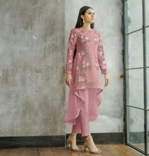 Designer Flowery Pakistani Tunic Set  by Dhaga Fashion