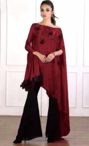 Exclusive Indo Western Style Palazzo Suit  by Dhaga Fashion