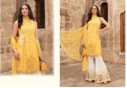 Trendy Haldi Special Yellow Palazzo Suit 