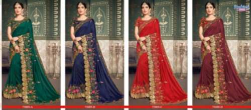 Buy Embroidery Saree At Wholesale Price by Ankur Sari