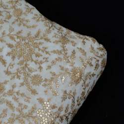 Dyeable Georgette Embroidery Fabric