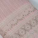 Georgette Thread Mirror Embroidery Fabric thumb 1