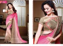New Collection Multi Shade Pink Saree For Women