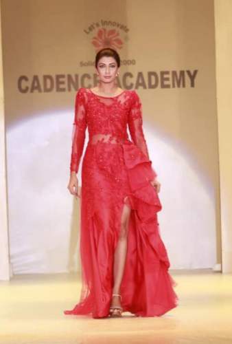 New Fancy Red Gown For Women by Nayi Naveli