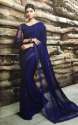 New Collection Blue Net Embroidery Saree