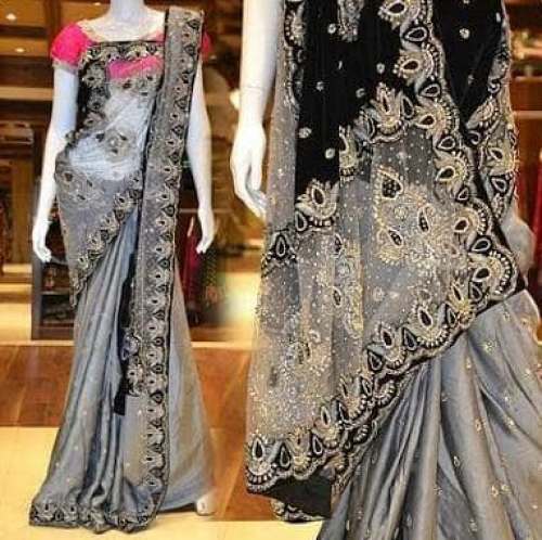New Collection Net Embroidery Saree For Women by Sagun Shree Sari