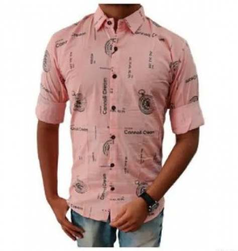 Full Sleeve Casual Printed Men Shirt 