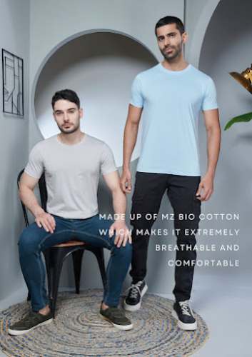 Plain Polyester Round neck T shirts  by Vishwa Garment