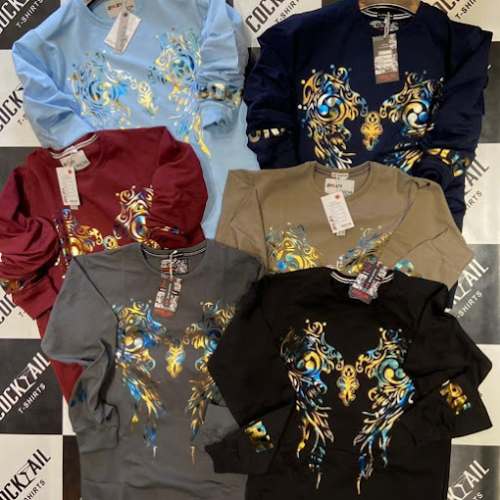 Printed Cotton Blend Men T shirt by Vishwa Garment
