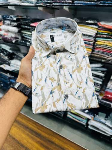 Printed Long Sleeves  Men Shirt