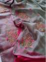 Ladies Embroidered Organza Saree