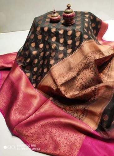 Elegant Banarasi Organza Kora Silk Saree by ABDULLAH CREATION