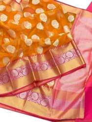 Party Wear Kora Silk Oganza Saree 