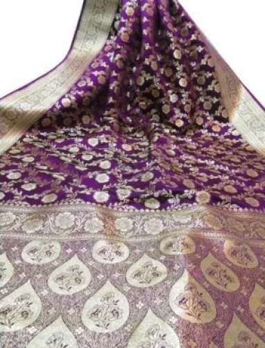 Wedding Wear Wine Katan Silk Saree  by ABDULLAH CREATION