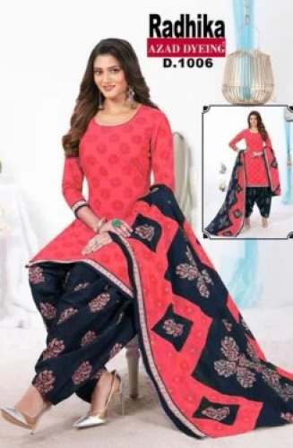 Regular Printed Crepe Dress Material  by AZAD DYEING