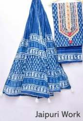 Bagri Indigo Suit Material From Bagru 