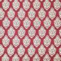 Red Block Printed Fabric 