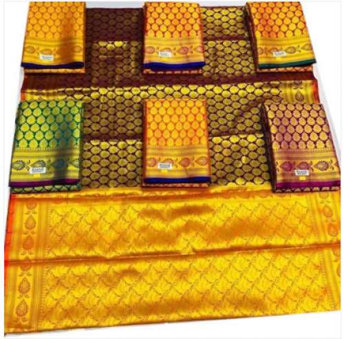 Ladies Brocket Silk Saree by Gayatri Arts