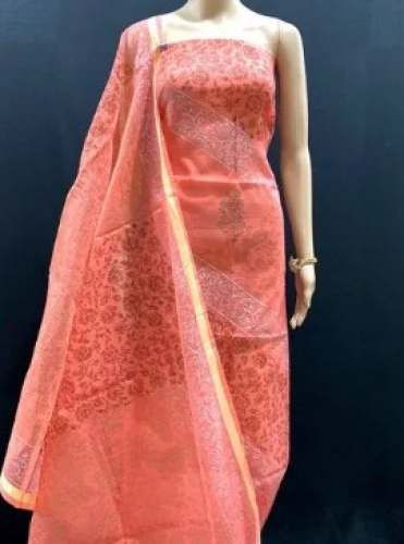Beautiful Kora Doriya Dress Material set by Handloom Saree Kendra