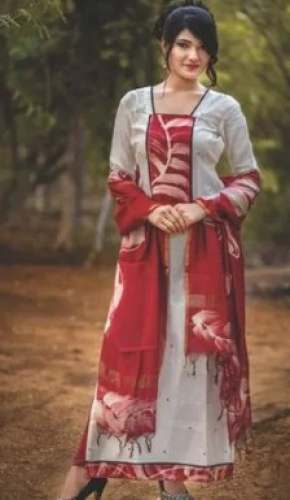 Chanderi Silk Dress Material By Devlok by Devlok
