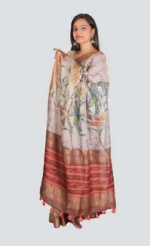 Pure Tussar Handloom Silk Saree by Devlok