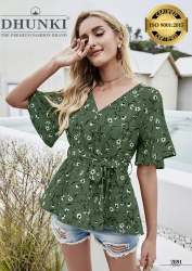 Cotton Blended Dhunki Brand Top