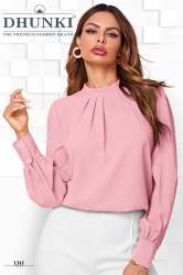 Dhunki 1341 Plain Georgette Top