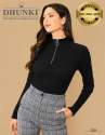 Dhunki 2241 mock neck with stylish zip T-Shirt thumb 1