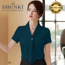 Dhunki 4131 Designer Neck With Tie Top 