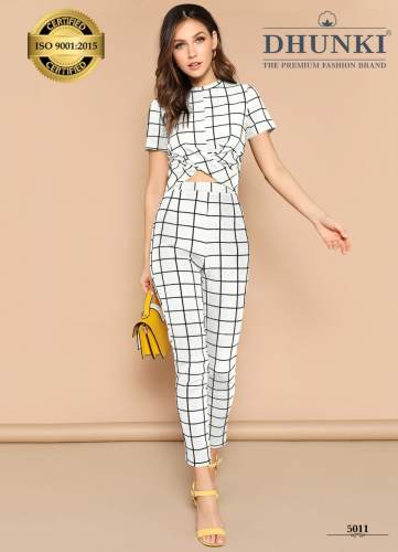 Branded Western Top and Pant Pair Set -Dhunki 5011