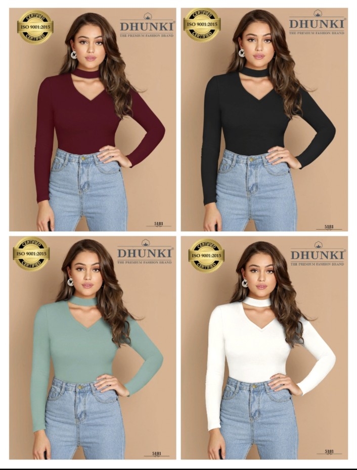 V neck Full Sleeve Dhunki 5181 Top