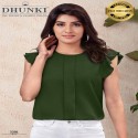 Beautiful Plain Dhunki 5201 Western Tops By Vexana Lifestyle 