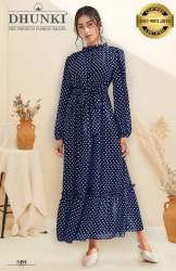  Dhunki 5491-Premium Quality Georgette One Piece Dress