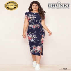 Dhunki 5501- Western One Piece Dress 