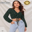 Dhunki 5661 V Neck Crop Top  thumb 1
