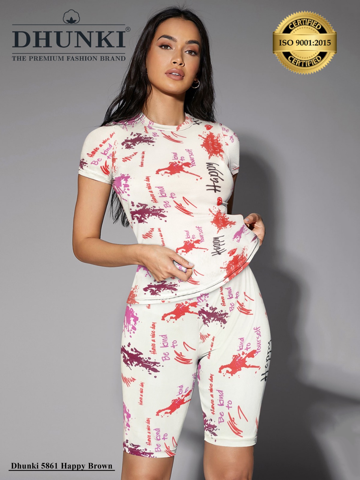Dhunki 5861 Super Soft Girls Night Suit by vexana lifestyle