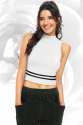 Ladies High Neck Crop Top thumb 4