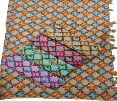 Pink color Block Print Cotton Dupatta for ladies 