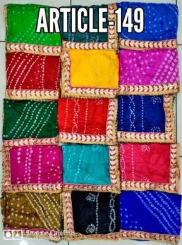 Silk Bandhani Gota Patti Dupatta 