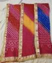 Silk Bandhani Gota Patti Dupatta  thumb 1
