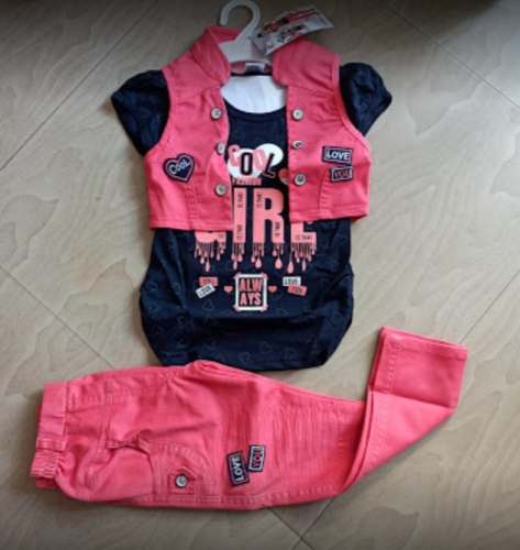 New Collection Jacket Shirt And Pant For Kids Girl