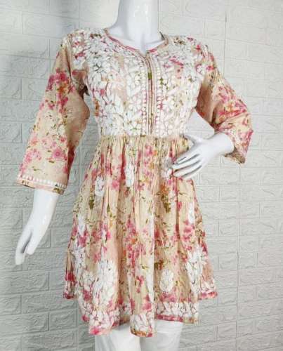 Mul kurti Chikankari 